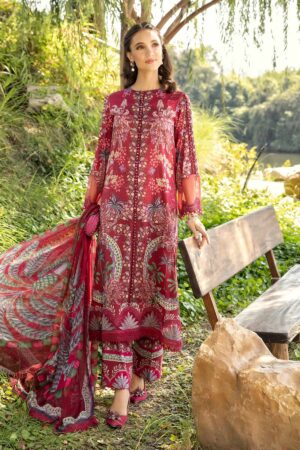 My Fashion Road MARIA B Mprints Unstitched Lawn Collection 2025 | Spring Summer | 14B