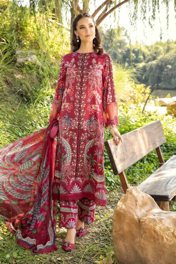 My Fashion Road MARIA B Mprints Unstitched Lawn Collection 2025 | Spring Summer | 14B