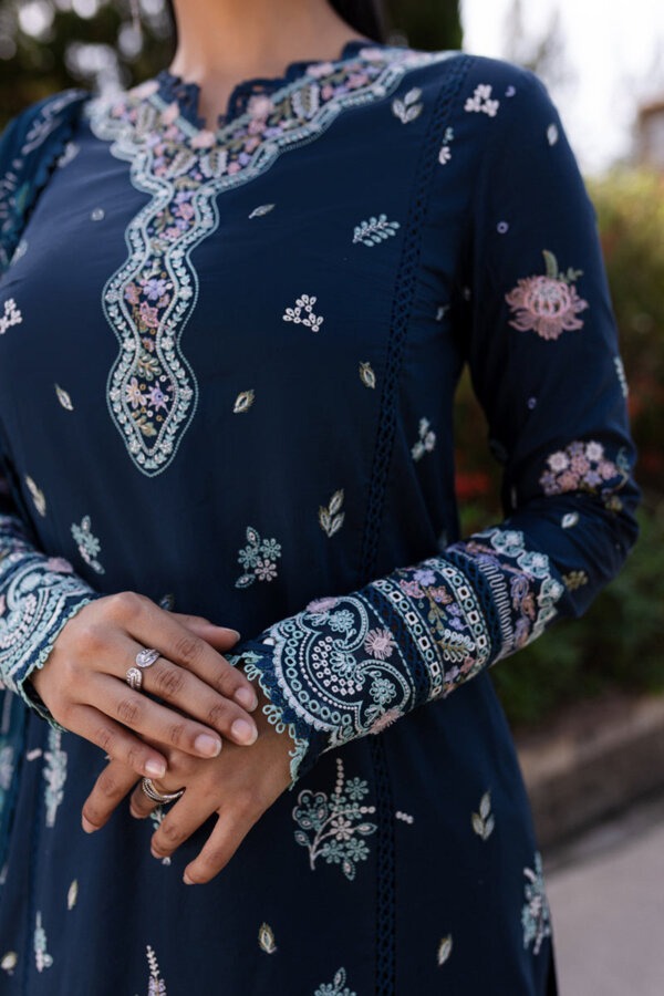 My Fashion Road Qalamkar Qline Unstitched Lawn Collection 2025 | QM-01