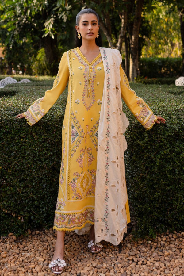 My Fashion Road Qalamkar Qline Unstitched Lawn Collection 2025 | QM-10