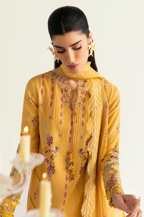 My Fashion Road Qalamkar QPrints Unstitched Printed Lawn Collection 2025 | 03B