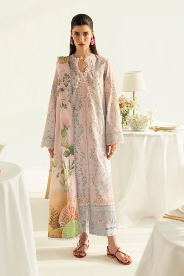 My Fashion Road Qalamkar QPrints Unstitched Printed Lawn Collection 2025 | 07B