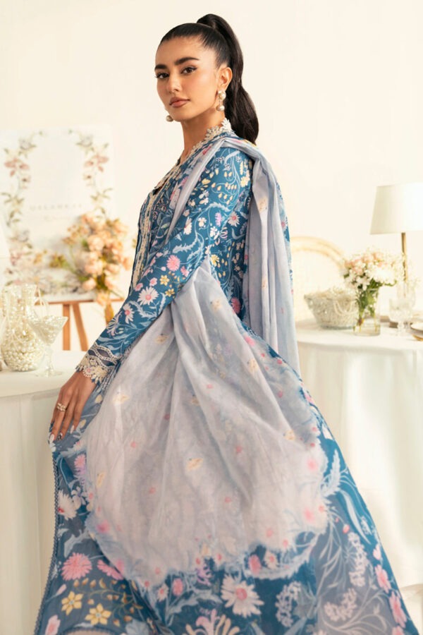 My Fashion Road Qalamkar QPrints Unstitched Printed Lawn Collection 2025 | 04B