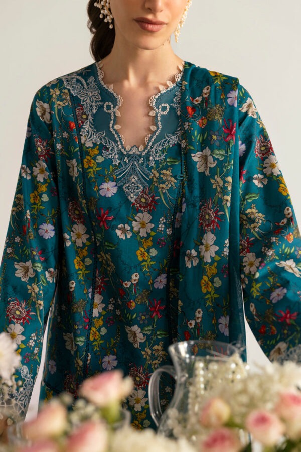 My Fashion Road Qalamkar QPrints Unstitched Printed Lawn Collection 2025 | 10A