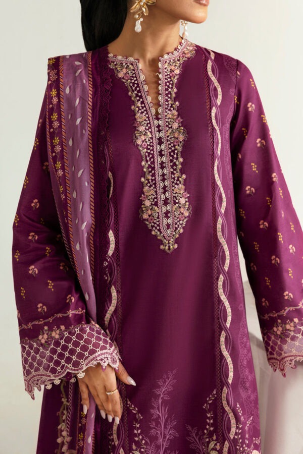 My Fashion Road Qalamkar QPrints Unstitched Printed Lawn Collection 2025 | 01B