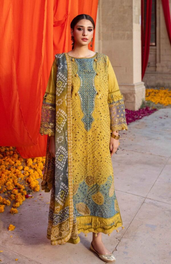 My Fashion Road Bandhani Lawn by Al Zohaib Unstitched Suit Collection 2025 | BTJ-25-08