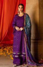 My Fashion Road Bandhani Lawn by Al Zohaib Unstitched Suit Collection 2025 | BTJ-25-09