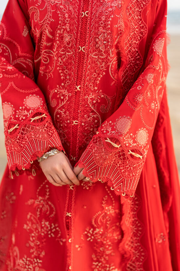 My Fashion Road Qalamkar Sahil Luxury Lawn Unstitched Collection 2025 | FK-07 BELLA