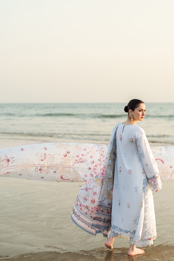 My Fashion Road Qalamkar Sahil Luxury Lawn Unstitched Collection 2025 | FK-02 ISABELLA