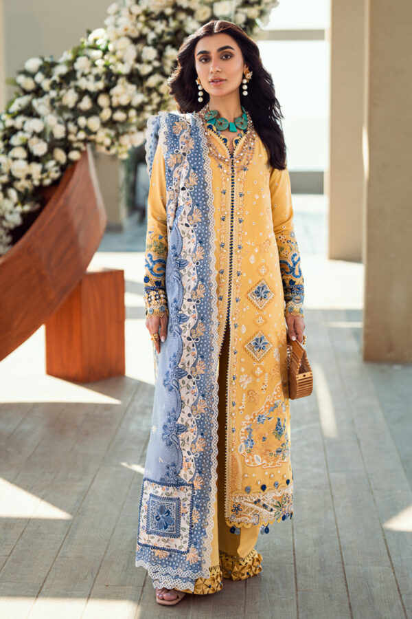 My Fashion Road Qalamkar Sahil Luxury Lawn Unstitched Collection 2025 | FK-06 NATALIE