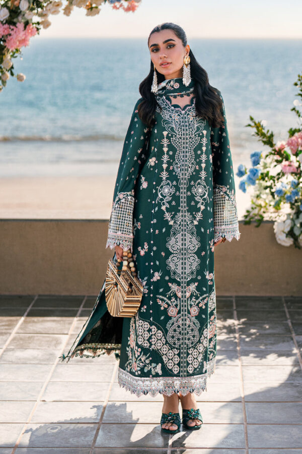 My Fashion Road Qalamkar Sahil Luxury Lawn Unstitched Collection 2025 | FK-13 ELIZA