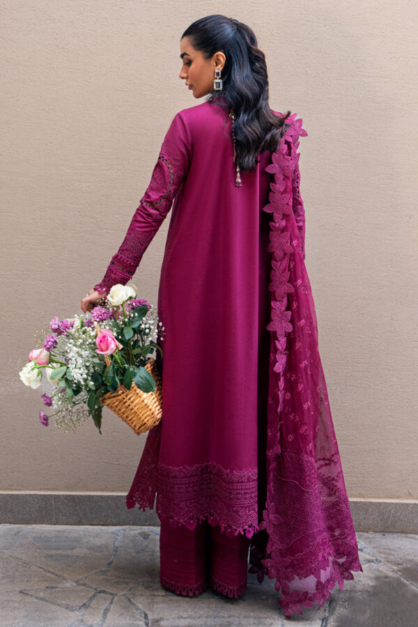 My Fashion Road Qalamkar Sahil Luxury Lawn Unstitched Collection 2025 | FK-11 VIOLET