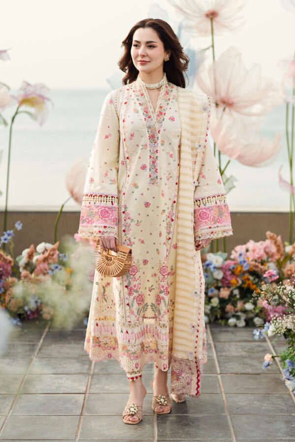 My Fashion Road Qalamkar Sahil Luxury Lawn Unstitched Collection 2025 | 14 SCARLETT