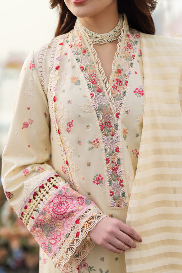 My Fashion Road Qalamkar Sahil Luxury Lawn Unstitched Collection 2025 | 14 SCARLETT
