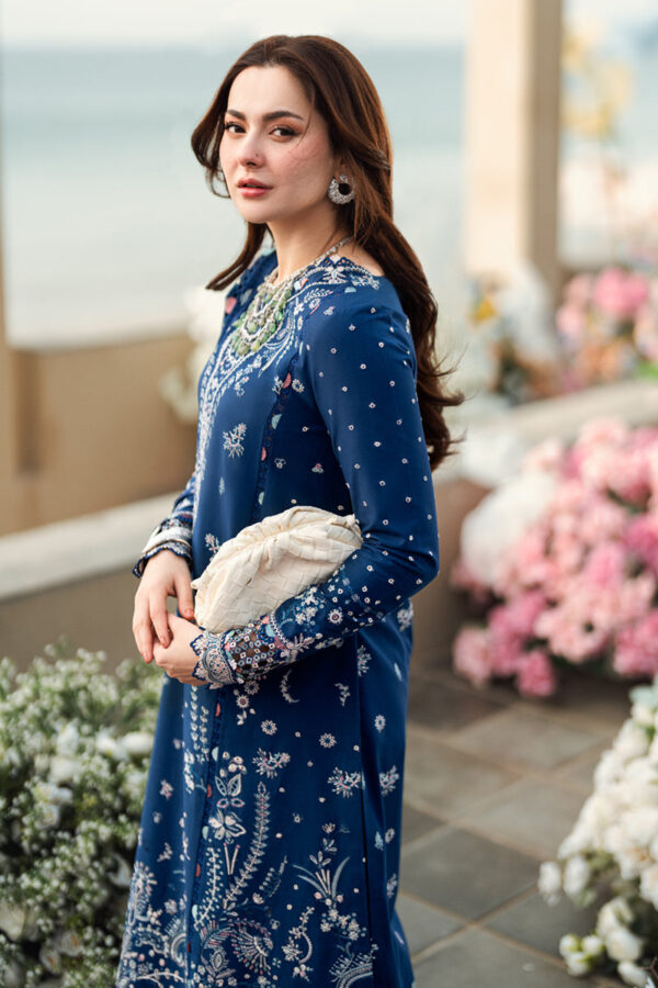 My Fashion Road Qalamkar Sahil Luxury Lawn Unstitched Collection 2025 | FK-05 AURORA