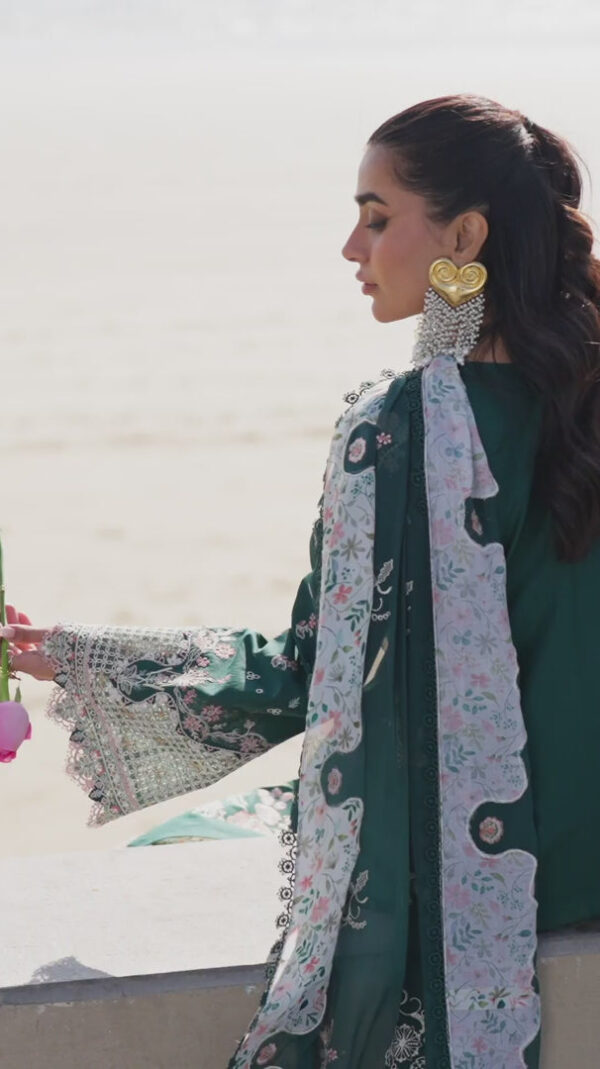 My Fashion Road Qalamkar Sahil Luxury Lawn Unstitched Collection 2025 | FK-13 ELIZA