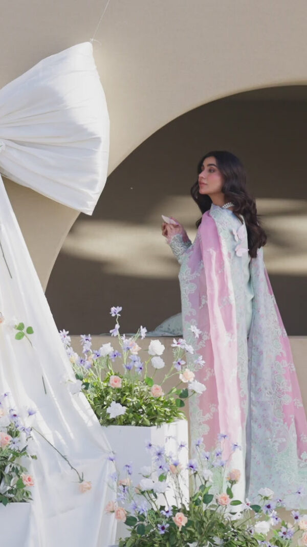 My Fashion Road Qalamkar Sahil Luxury Lawn Unstitched Collection 2025 | FK-04 CHLOE