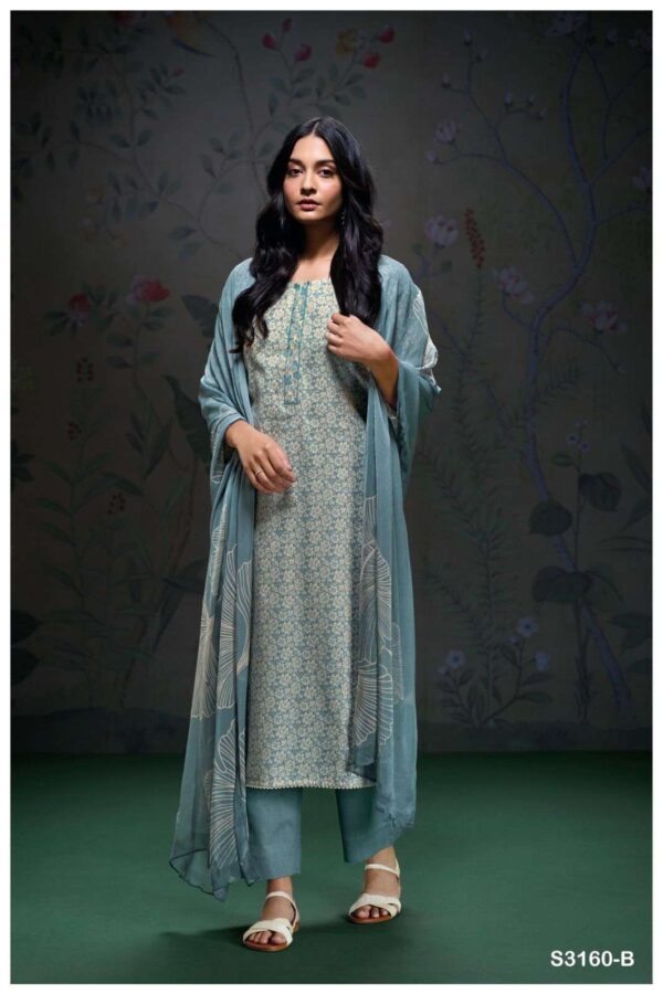 My Fashion Road Ganga Fashion Aaila Fancy Cotton Satin Ladies Suit | S3160-B