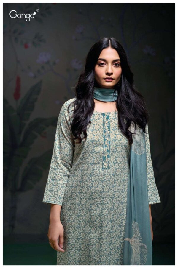 My Fashion Road Ganga Fashion Aaila Fancy Cotton Satin Ladies Suit | S3160-B