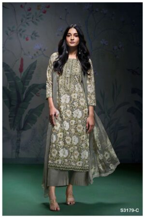 My Fashion Road Ganga Fashion Aalaiyah Summer Collection Fancy Cotton Suit | S3179 – C