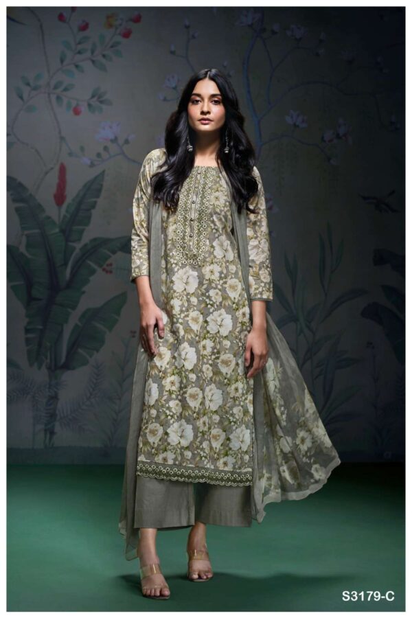 My Fashion Road Ganga Fashion Aalaiyah Summer Collection Fancy Cotton Suit | S3179 – C