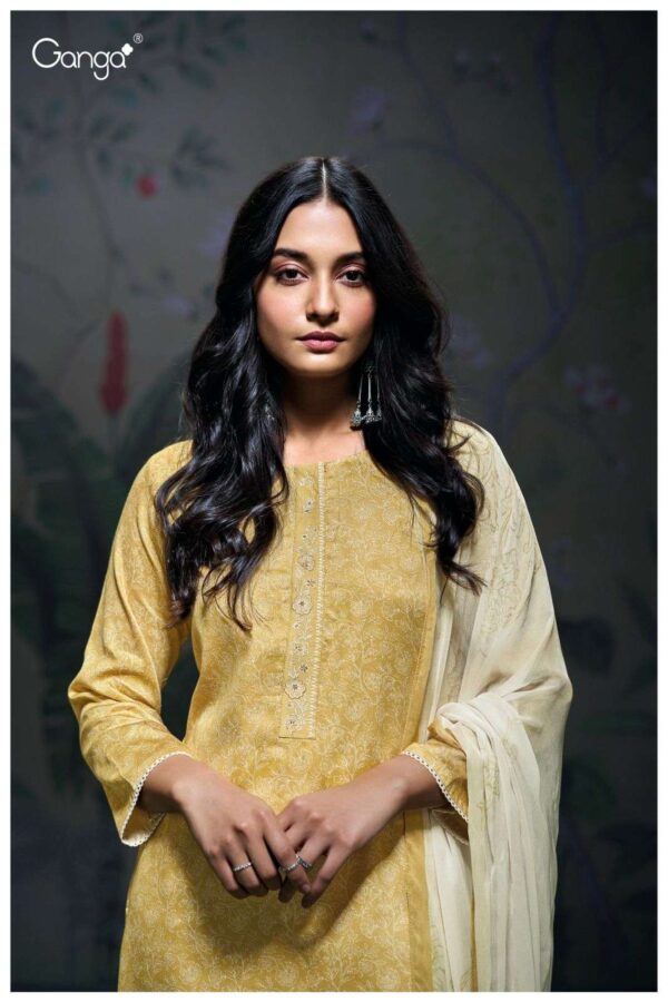 My Fashion Road Ganga Fashion Aanya Fancy Cotton Satin Suit | S3191 – A