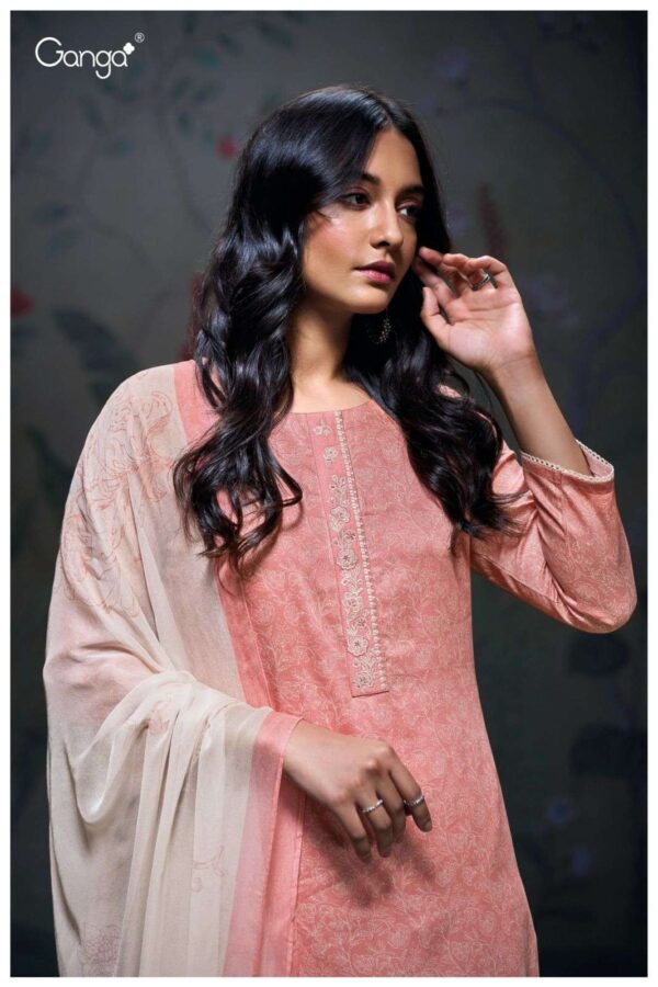 My Fashion Road Ganga Fashion Aanya Fancy Cotton Satin Suit | S3191 – B