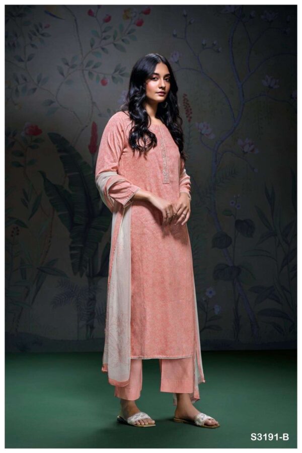 My Fashion Road Ganga Fashion Aanya Fancy Cotton Satin Suit | S3191 – B