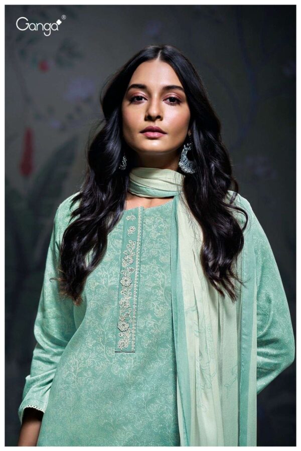 My Fashion Road Ganga Fashion Aanya Fancy Cotton Satin Suit | S3191 – D