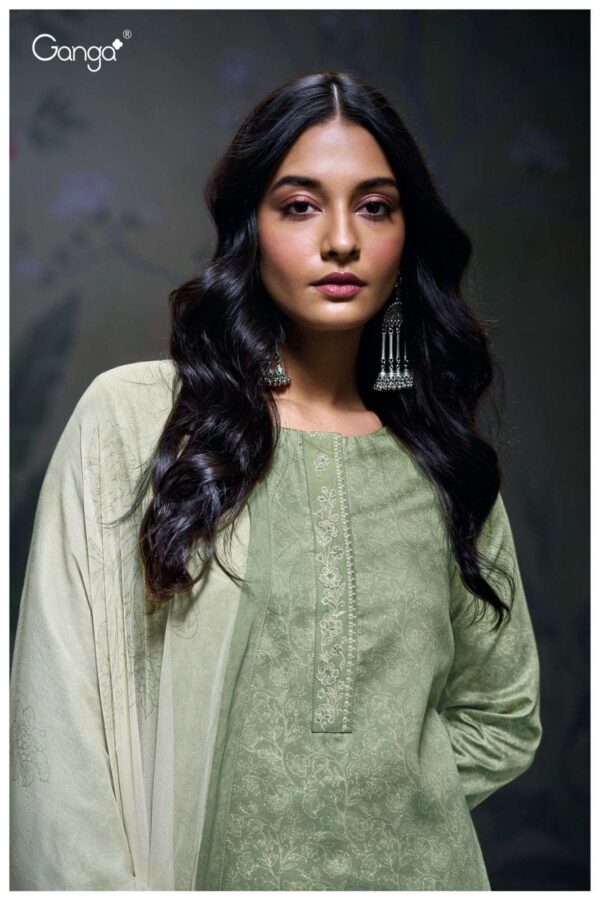 My Fashion Road Ganga Fashion Aanya Fancy Cotton Satin Suit | S3191 – C