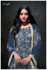My Fashion Road Ganga Fashion Aariya Printed Cotton Satin Premium Suit | S3213 – C