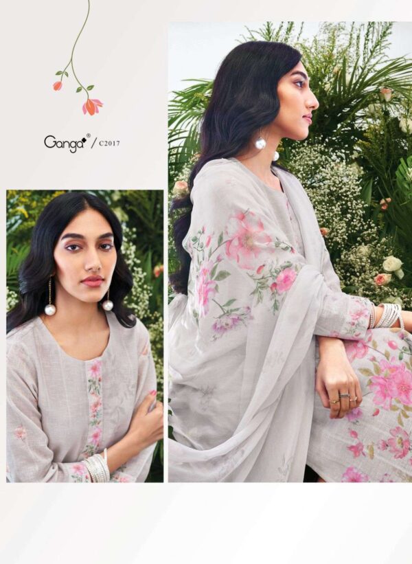 My Fashion Road Ganga Fashion Ahren Designer Cotton Jacquard Suit | C2017