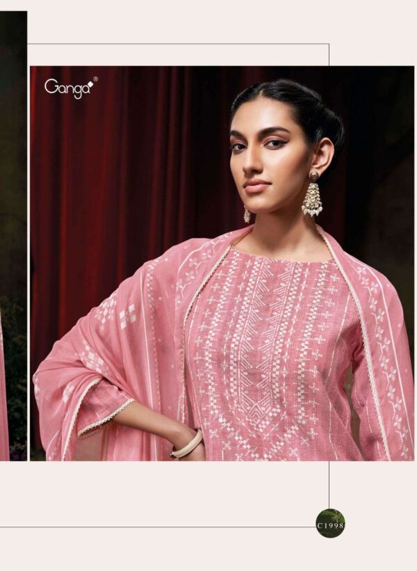My Fashion Road Ganga Fashion Alira Fancy Handloom Cotton Ladies Suit | C1999