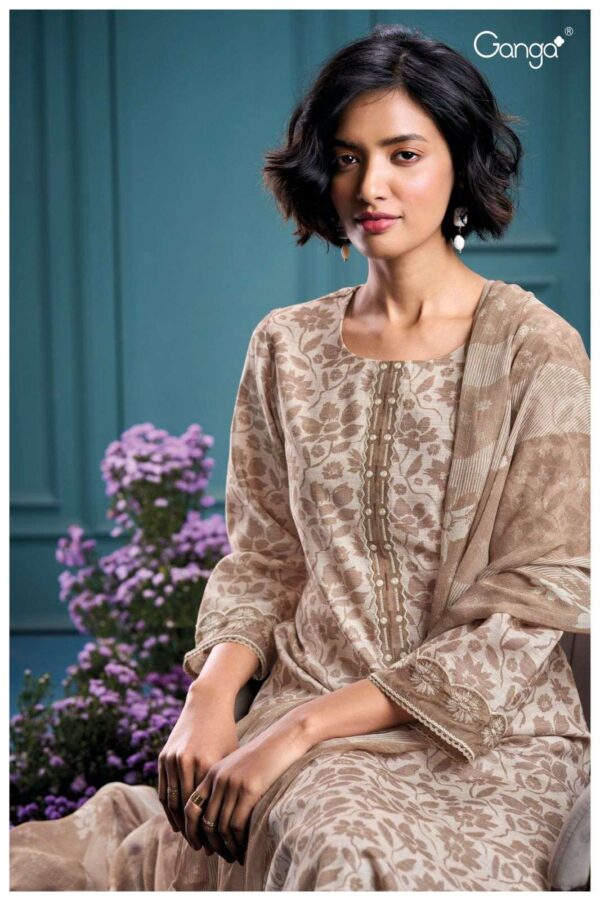 My Fashion Road Ganga Fashion Anila Premium Handloom Cotton Ganga Suit | S2867 – B