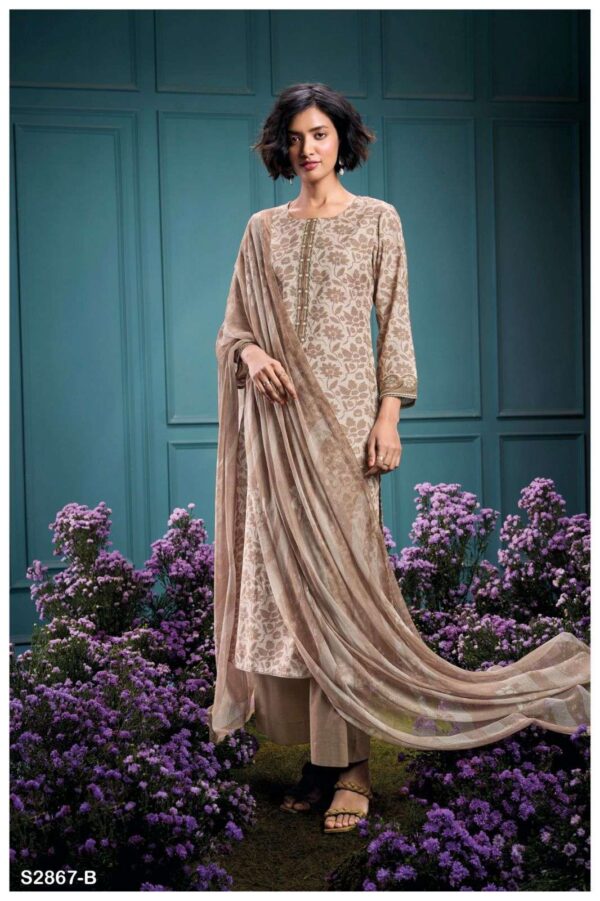 My Fashion Road Ganga Fashion Anila Premium Handloom Cotton Ganga Suit | S2867 – B