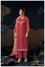 My Fashion Road Ganga Fashion Anliya Fancy Cotton Satin Ladies Suit | S3137-B