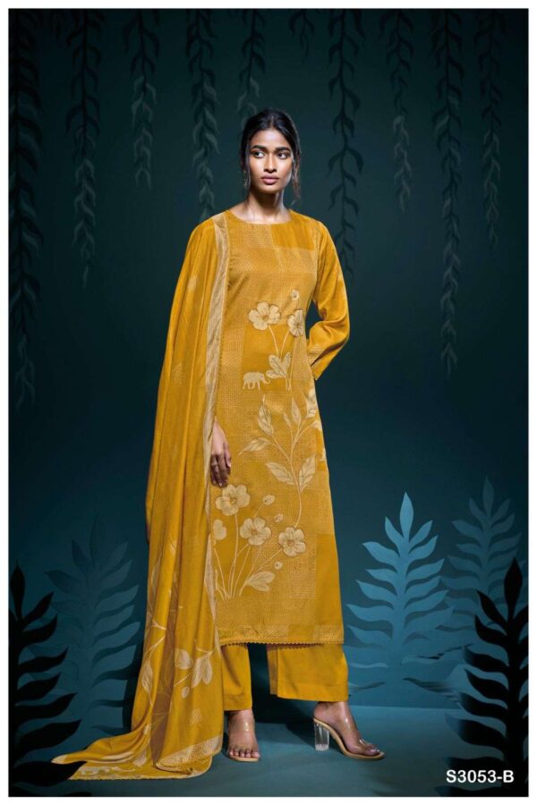 My Fashion Road Ganga Fashion Bhanuja Exclusive Fancy Cotton Satin Suit | S3053-B