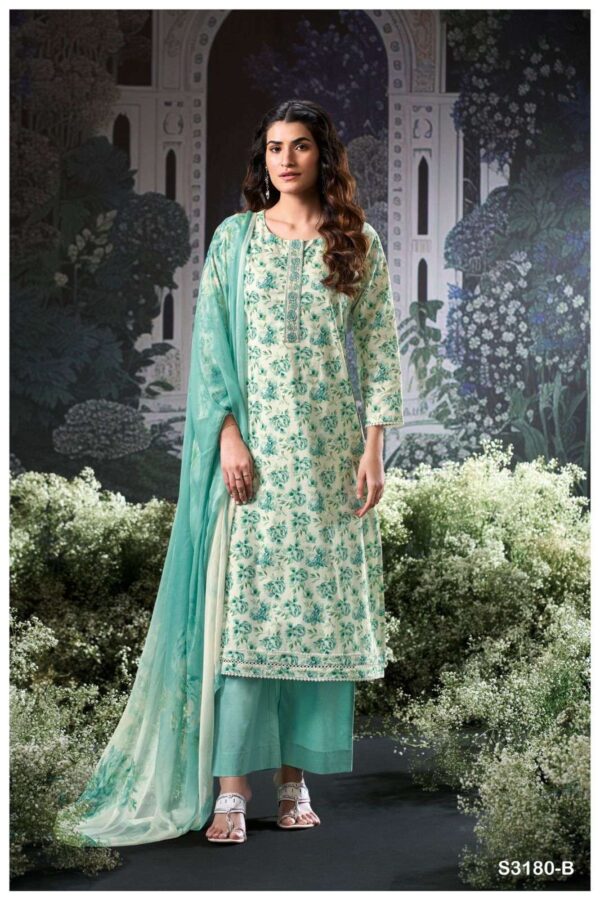 My Fashion Road Ganga Fashion Brita Fancy Cotton Ladies Suit | S3180 – B