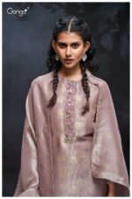 My Fashion Road Ganga Fashion Cailey Partywear Style Jacquard Silk Suit | S3258 – A