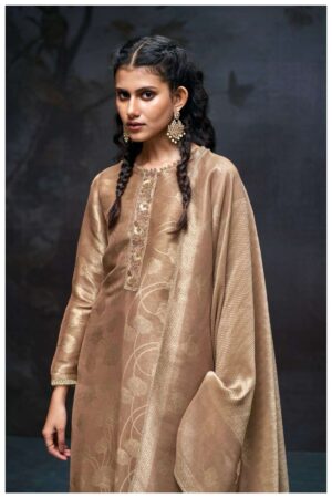 My Fashion Road Ganga Fashion Cailey Partywear Style Jacquard Silk Suit | S3258 – B