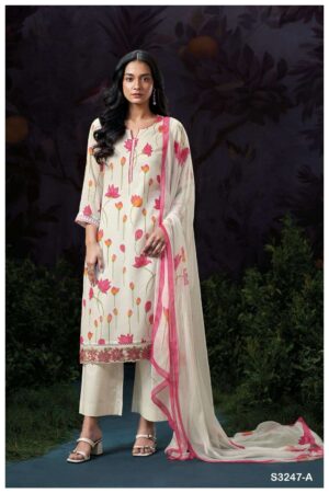 My Fashion Road Ganga Fashion Feruza Summer Collection Exclusive Suit | S3247 – A