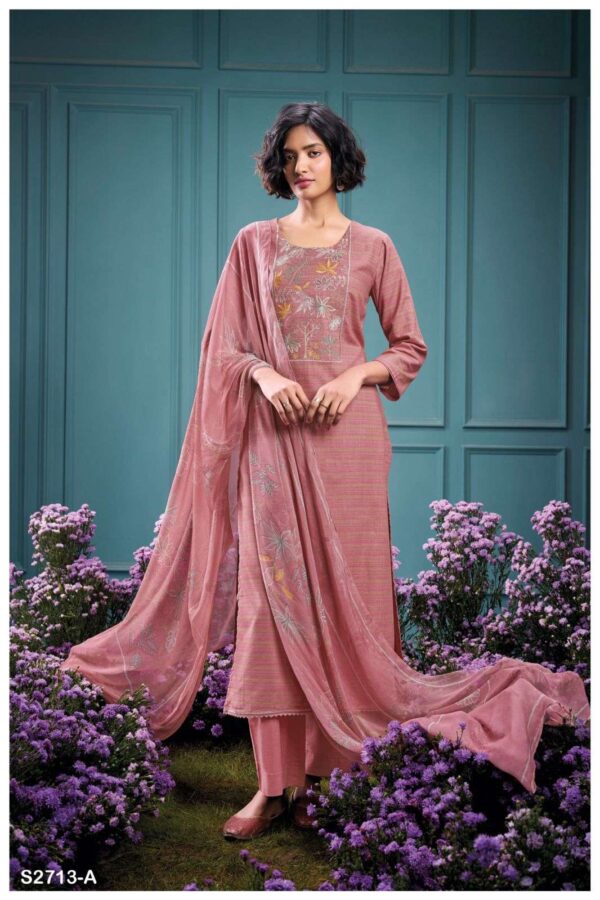 My Fashion Road Ganga Fashion Gisma Fancy Handloom Cotton Suit | S2713 – A