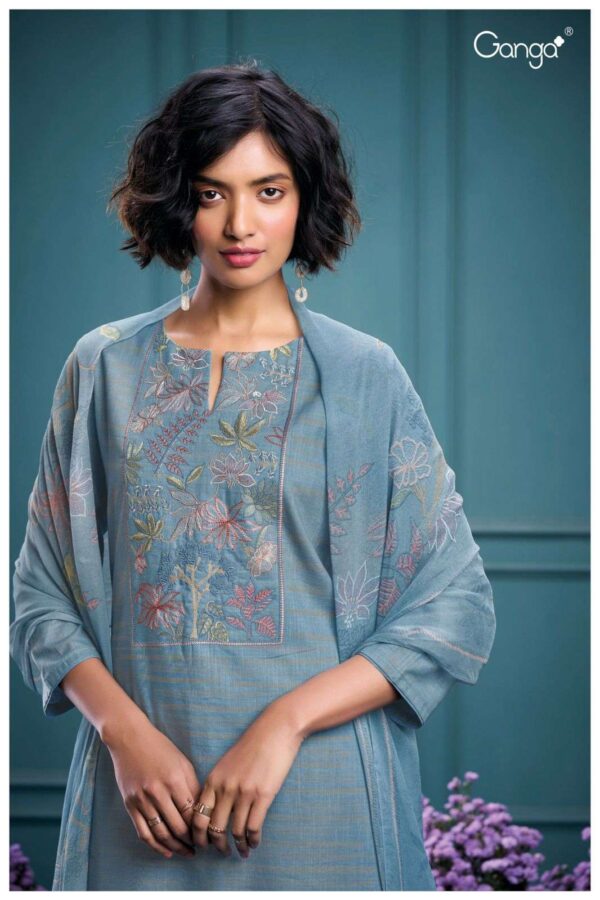 My Fashion Road Ganga Fashion Gisma Fancy Handloom Cotton Suit | S2713 – C