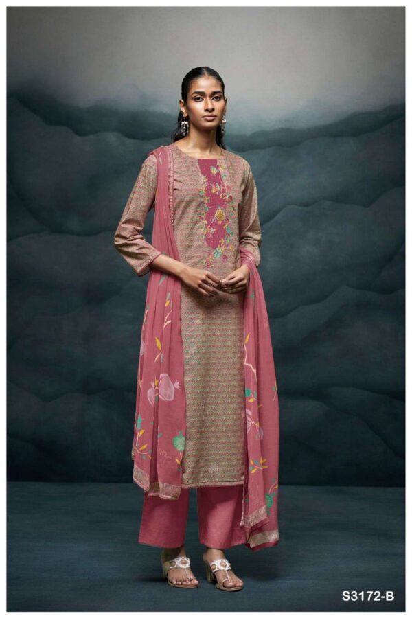 My Fashion Road Ganga Fashion Hadian Fancy Cotton Salwar Kameez | S3172 – B