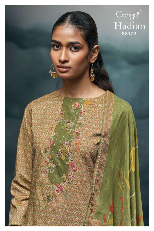 My Fashion Road Ganga Fashion Hadian Fancy Cotton Salwar Kameez | S3172 – D
