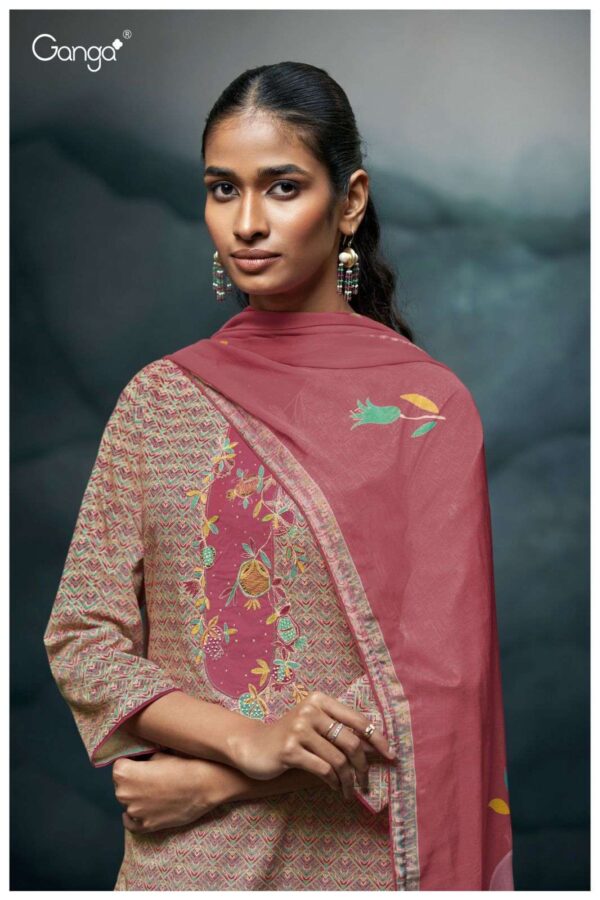 My Fashion Road Ganga Fashion Hadian Fancy Cotton Salwar Kameez | S3172 – B