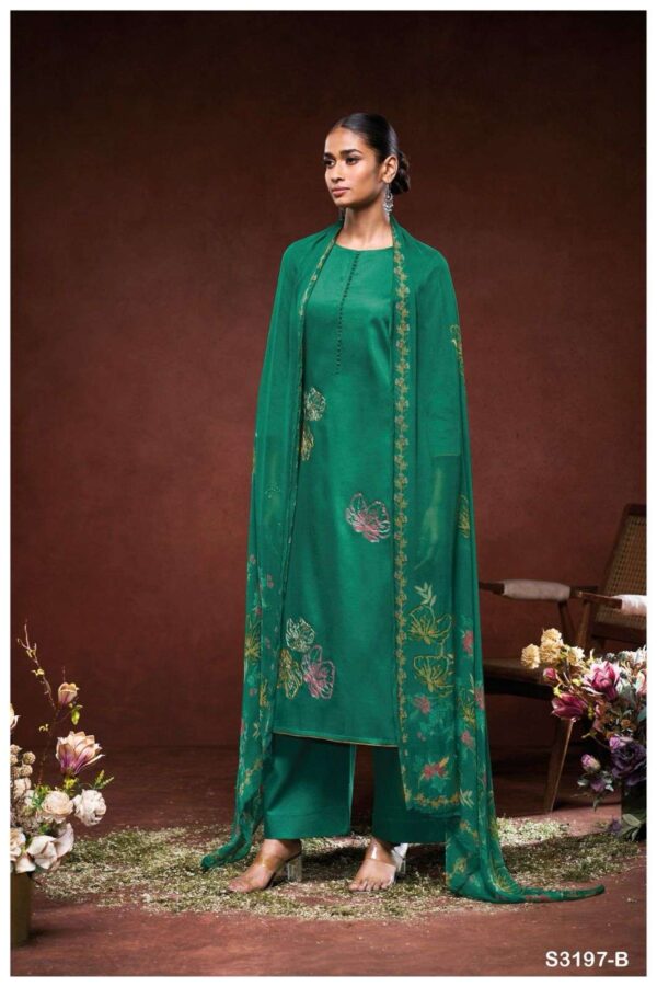 My Fashion Road Ganga Fashion Ilah Cotton Satin Premium Design Suit | S3197 – B