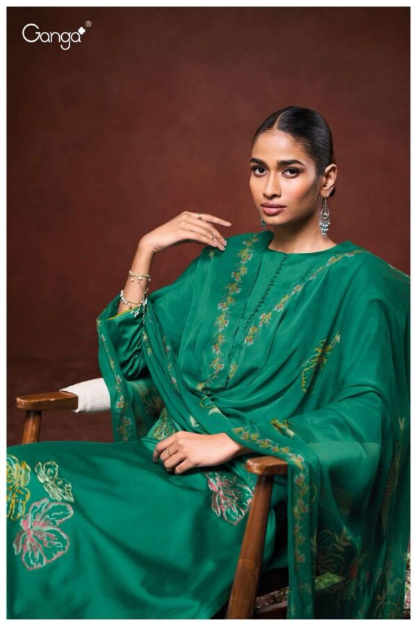 My Fashion Road Ganga Fashion Ilah Cotton Satin Premium Design Suit | S3197 – B