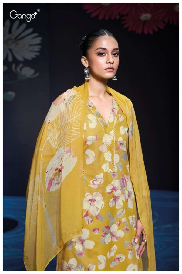 My Fashion Road Ganga Fashion Kadian Premium Cotton Ladies Suit  | S3246 – C