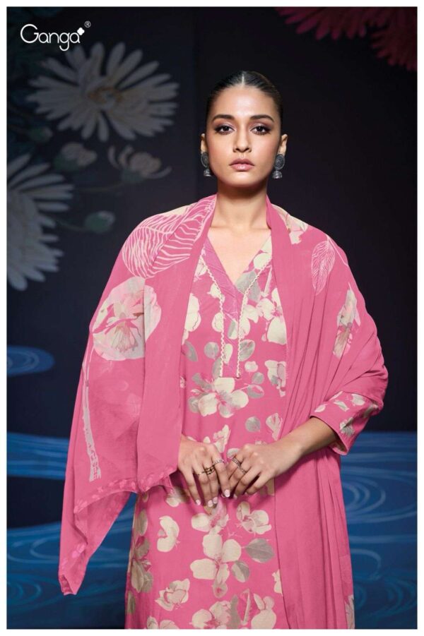 My Fashion Road Ganga Fashion Kadian Premium Cotton Ladies Suit  | S3246 – A
